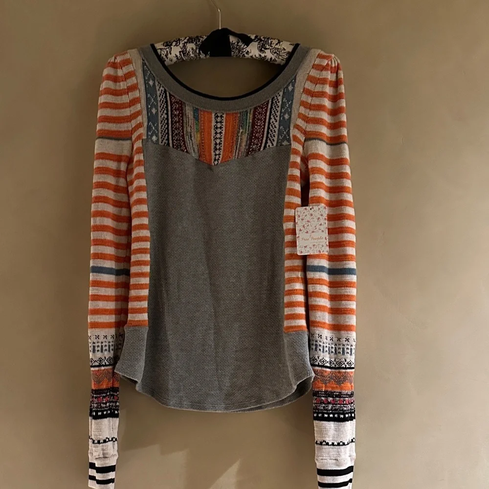 Free People Sweet Gal Thermal Top NWT size M